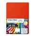 m-office Kleurrijke luiers, vilt om te knutselen, naaien en patchwork, materiaal voor scrapbooking en decoraties, set voor doe-het-zelf, ideaal handwerk en knutselen, 20 x 30 cm (levend rood, 10 stuks
