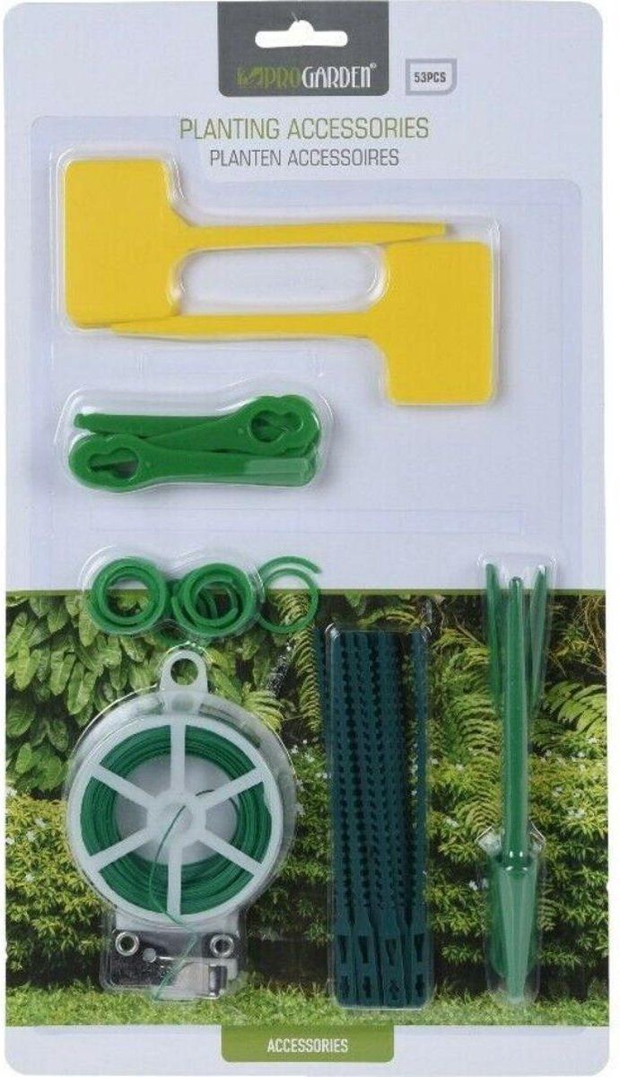 Gardalux Plantenaccessoires - 53 stuks - Binddraad - Plantenlabels - Plantenstekers - Tuin