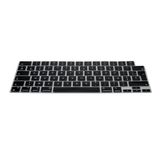 kwmobile Housse de clavier compatible avec Apple MacBook Air 15 M5 2026 A3448 - AZERTY (France, Belgique) Disposition Housse de clavier Silicone - Noir