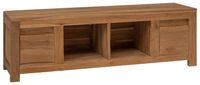 Prolenta Maison Exclusive - Meubles TV, dimensions 110 x 30 x 35 cm, en bois massif teck, couleur naturelle