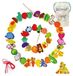 Jeu de perles en bois pour enfants de 2 à 6 ans