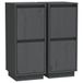 vidaXL Dressoirs 2 stuks massief grenenhout grijs