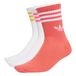 ADIDAS ORIGINALS Sokken '3-Stripes Crew 3 Pairs' framboos / wit