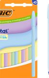 BIC Cristal Pastel Balpen - 10 Stuks - 5 Pastelkleuren - Navulbaar Blauwe Inkt - Medium Punt 1mm
