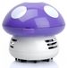 Mini aspirateur de bureau - Aspirateur à main de table - Violet - 95 x 95 x 90 mm - Pour bureau et clavier