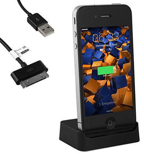 mumbi Dockingstation met USB-datakabel voor iPhone 4/4S