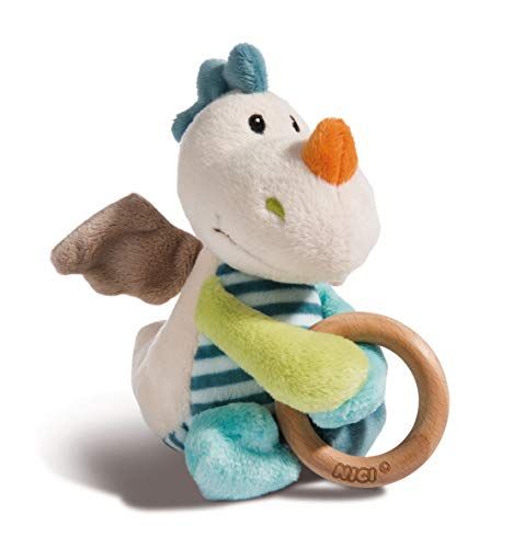 NICI Dragilu-draak met houten ring - bruin
