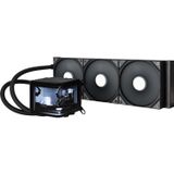 TRYX Panorama 360 AIO waterkoeler 360 mm | 16,5 cm AMOLED anamorf effect gebogen display - 320 W TDP - magnetische ventilatoren - voor Intel en AMD processoren