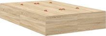 vidaXL Opbergbedframe Sonoma Eiken 120 x 190 cm