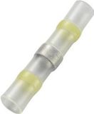 TRU COMPONENTS 736461 Stootverbinder Met krimpkous 4 mm² 6 mm² Volledig geïsoleerd Geel 15 stuk(s)