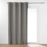 Douceur d'intérieur Wooly Gordijn met ogen (140 x 240 cm) grijs