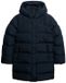 Superdry Sports halflange pufferjas met capuchon Dames blueberry navy