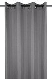 Lovely Casa R68538004 Bea gordijn met oogjes, polyester, 260 x 140 cm, antraciet