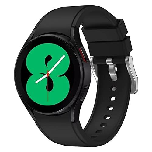 By Qubix Qubix - Siliconen sportband - Zwart - Geschikt voor Samsung Galaxy Watch 5 Pro - 45mm