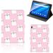 B2Ctelecom Lenovo Tab E10 Flip Case Sleeping Cats