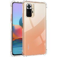 Phonillico® Transparant siliconen schokbestendig hoesje voor Xiaomi REDMI NOTE 10 PRO
