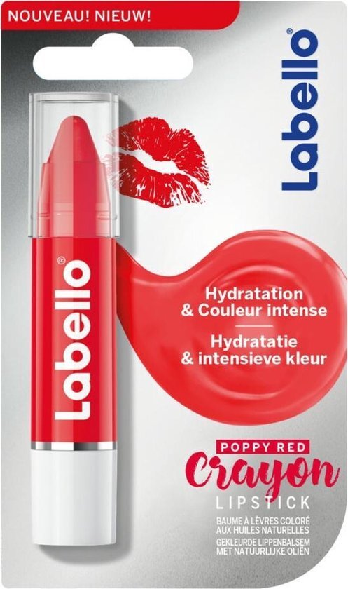 Labello 1+1 Gratis: Poppy Red Crayon Lipstick