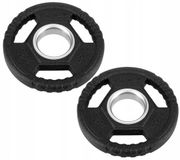 HMS Abisal Sp. z o.o. Olympische borgringen 2x 1,25 kg - Rubber Gecoat Gietijzer