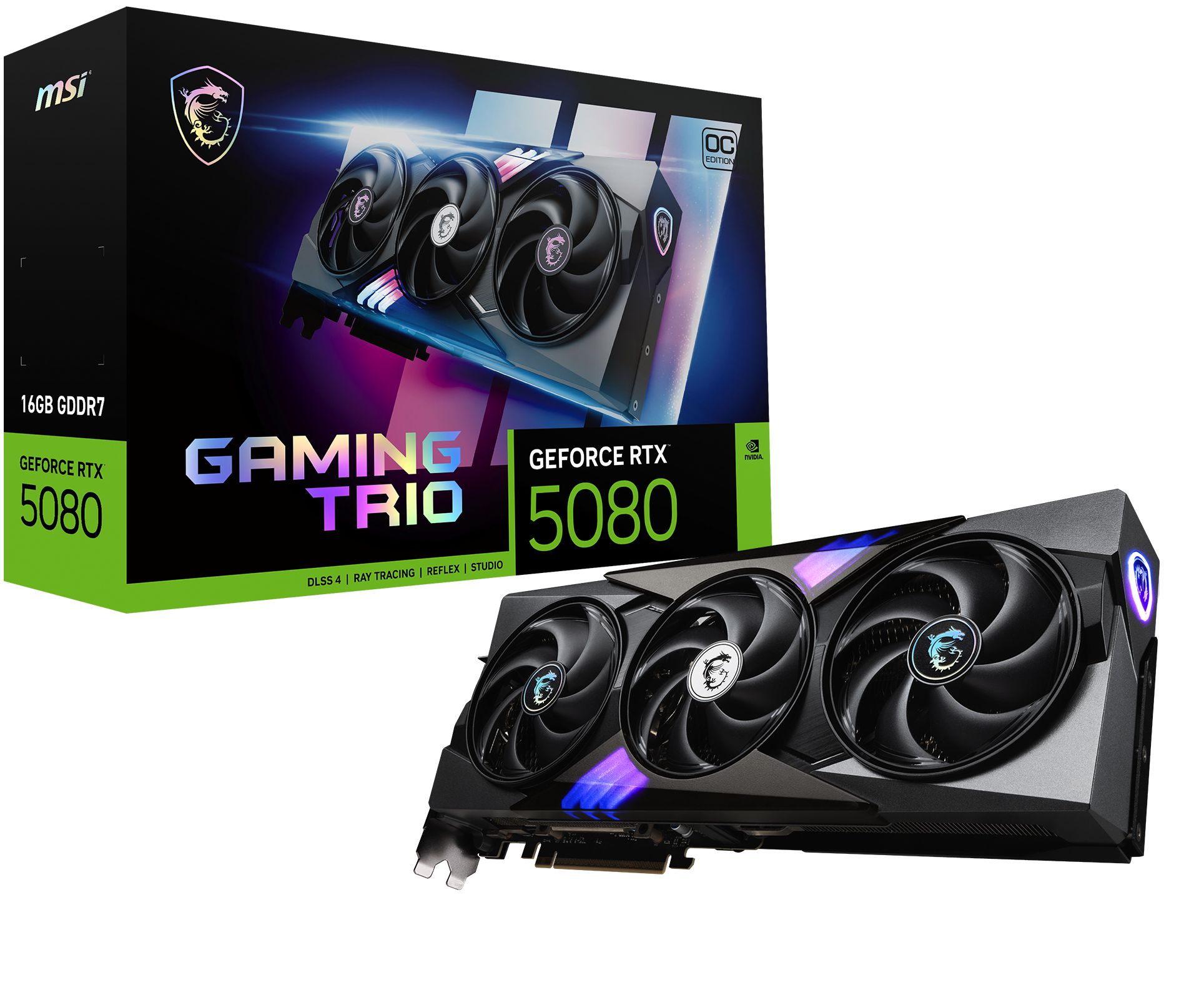 MSI GeForce RTX 5080 16G GAMING TRIO OC - Videokaart