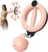 Hometrainer pour les biceps - Renforce les poignets - Développement musculaire - Rotation à 360 degrés - 21 x 17 x 5 cm - Rose
