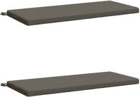 vidaXL - 2-delige Bankkussens SOEST 2 st 100% Polyester Grijs