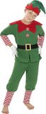 FUNIDELIA Kerst Elf Kostuum voor jongens - Maat: 134/152 - Groen