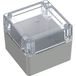 TRU COMPONENTS TC-13865084 Boîtier industriel 90 x 90 x 75 ABS, Polycarbonate Gris clair, Transparent 1 pièce