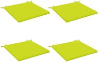 vidaXL - 4-Piece - Zitkussens - SOEST - 4 - st - 100% - Polyester - Heldere - Groen.