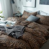 Leopard Ensemble de literie à motif léopard, 200 x 220 cm