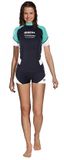 Mares Thermo Guard 0.5 She Dives Rashguard Met Korte Mouwen Voor Dames Zwart S Vrouw