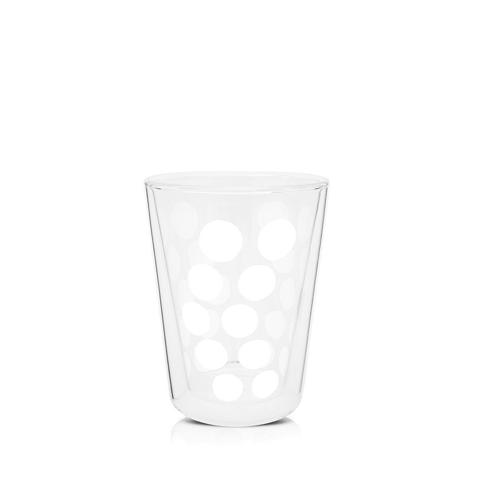 Zak!Designs DotDot theebeker dubbelwandig - 35 cl - wit