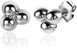 Zinzi Zilveren Oorknopjes 4mm 3 Bolletjes ZIO2169