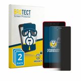 BROTECT - privacy screenprotector voor Fujitsu Arrows M04 - Folie Beschermfolie Blauwlichtfilter 2 Stuks