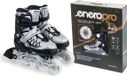 Enero Rolki LED Inlineskates mit austauschbarer Finstation, verstellbar grau r. 38-41
