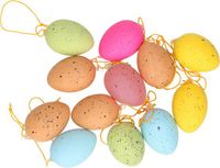 Merkloos / Sans marque Humbert Und Brandt Gmbh Paaseieren - 24x stuks - pastel gekleurd met vlekjes - plastic eieren - 5 cm - Paasdecoratie