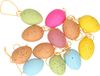 Merkloos / Sans marque Humbert Und Brandt Gmbh Paaseieren - 24x stuks - pastel gekleurd met vlekjes - plastic eieren - 5 cm - Paasdecoratie