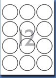 Decadry Etiketten / Labels rond 60mm - 100 vel