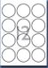 Decadry Etiketten / Labels rond 60mm - 100 vel