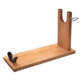 Well Home hamhouder van grenenhout, 40 x 16 x 23 cm, met V-beslag met spies en hoefbevestiging met stalen schroef