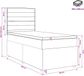 vidaXL Boxspringbed met matras Donkerbruin 100 x 200 cm Stof