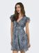 ONLY ONLASTA LIFE S/S PEEKABOO DRESS WVN Dames Jurk S Faded Denim