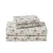 Laura Ashley - Twin Sheet Set, Katoen Flanel beddengoed, geborsteld voor extra zachtheid en comfort (Le Fleur Orange, Twin)