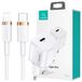 Usams telefoonlader T36, 1x USB-C + Lightning, PD3.0