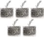 Merkloos Decoris Kerstslinger - 5 stuks - Sterren - Zilver - 700 cm