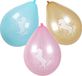 Boland - Set 6 latex ballonnen Eenhoorn - Multi - Knoopballon