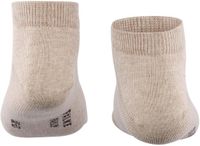 FALKE Family kort eenkleurig katoen sneakersokken enkelsokken kinderen beige - maat 39-42