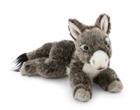 NICI 62604 Âne en peluche, 20 cm, gris, animal en peluche doux, adorable peluche à câliner et à jouer, idée cadeau amusante pour enfants et adultes