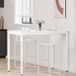 Maison Exclusive - Tabouret de bar, blanc, 140 x 80 x 105 cm, pin massif