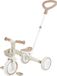Globber 3in1 Driewieler en oefenfiets - Learning Trike - Gerecycleerd kunststof - Zandkleur
