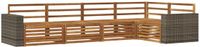 vidaXL - Hoek loungeset - Naturel - Massief Acacia Hout